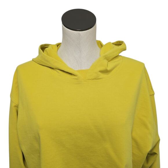 Lululemon All Yours Cropped Athletic Hoodie Womens Size 12 Yellow Athleisure‎ - Picture 6 of 7
